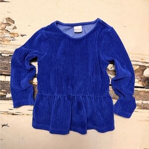 Hanna Andersson Royal Blue Long Sleeve Kids Top